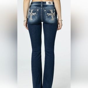 👖  Miss Me JEANS Signature SKINNY PERFECTLY DISTRESSED  Sz 28 lot of TWO